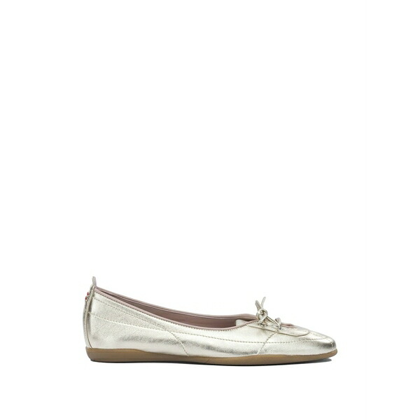 ハルマネラ レディース サンダル シューズ Jana metallic lace-up ballet flats Metallic