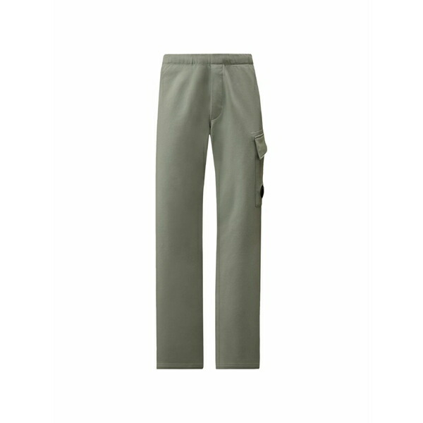 シーピーカンパニー メンズ 心地好いズボン下 ボトムス Diagonal-raised fleece cargo-pocket cotton track pants Blue