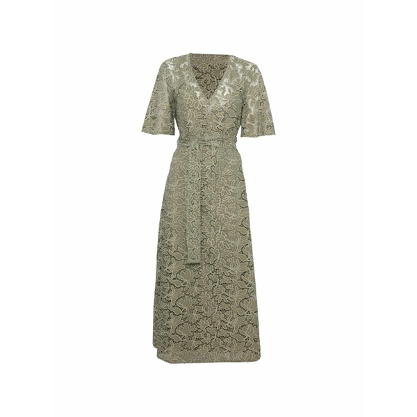 ペニー黒いこと レディース 衣装 トップス Floral-lace belted dress Green