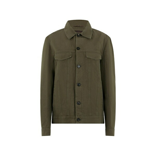 投げること御召しもの メンズ 上衣＆上衣 アウター Button-up denim jacket Green