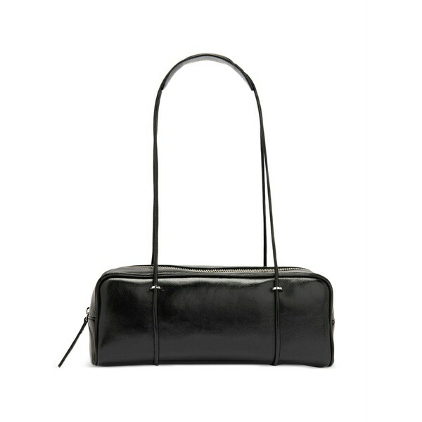 バイ毛皮 レディース ショルダーバッグ 御徒面子 Kimberly leather shoulder bag Black
