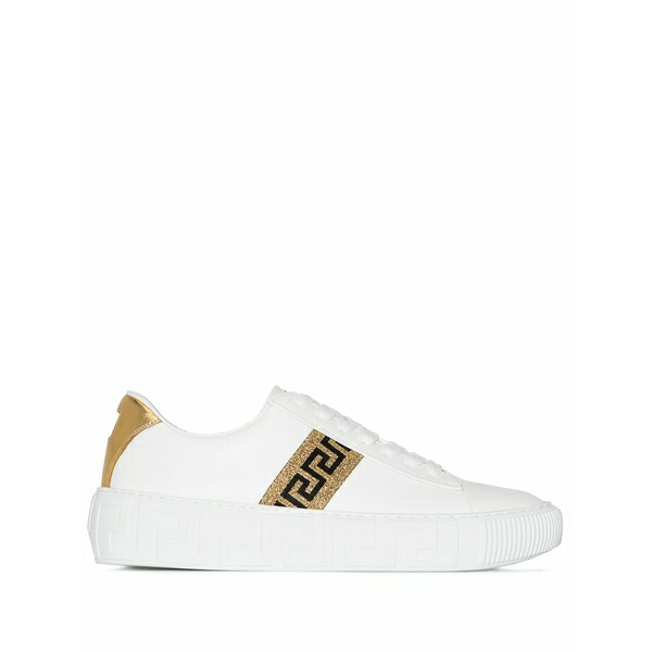 ヴェルサーチ レディース スニーカー シューズ Greca low-top sneakers White