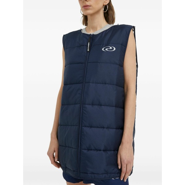 ルサム レディース コート アウター Hooded buttoned coat Blue｜asty
