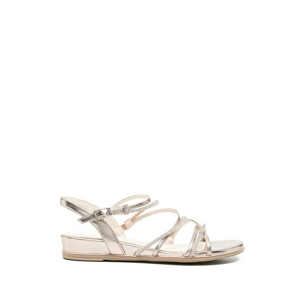 タマリス レディース サンダル シューズ Crystal-embellished metallic-effect sandals Gold