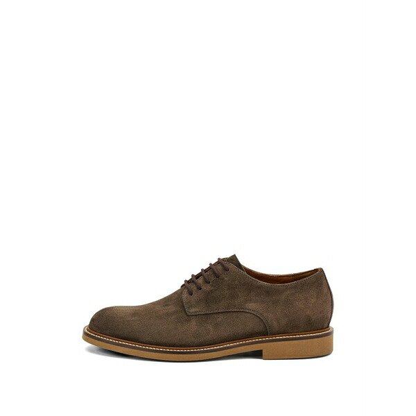 亭主持ち メンズ お召しものシューズ シューズ Suede lace-up shoes Brown
