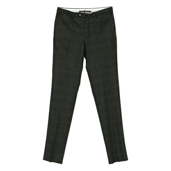 インコテックス メンズ 心地好いズボン下 ボトムス Plaid trousers Black