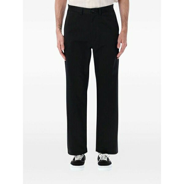 ナナミカ メンズ 心地好いズボン下 ボトムス Straight-leg trousers Black