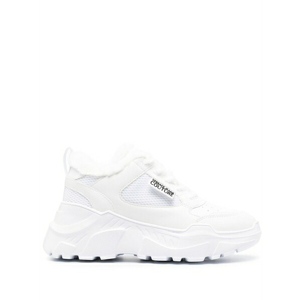 呼びりん探し回る レディース スニーカー シューズ Speedtrack fur-lining sneakers White
