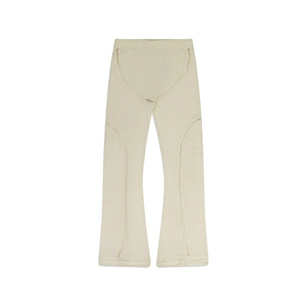 ルード レディース 心地好いズボン下 ボトムス Flared knitted trousers Neutrals