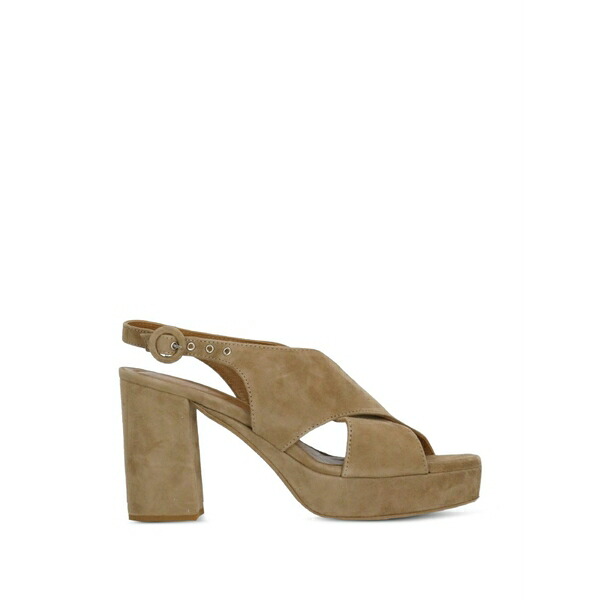 ジュリーディー レディース サンダル シューズ Suede heeled sandals Brown