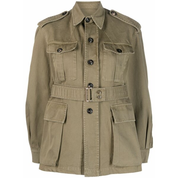 フォルテラ レディース 上衣＆上衣 アウター Madison cotton military jacket Green