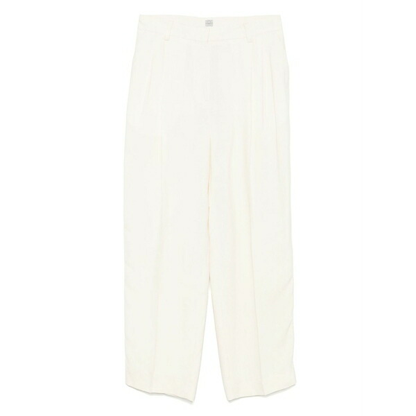 トーテム レディース 心地好いズボン下 ボトムス Double-pleat trousers Neutrals