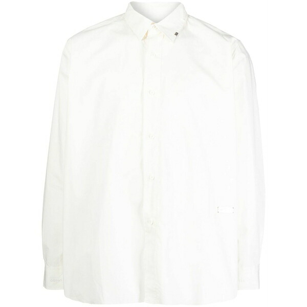 シーツーエイチフォー メンズ ティーシャツ トップス Raw-cut hem shirt White