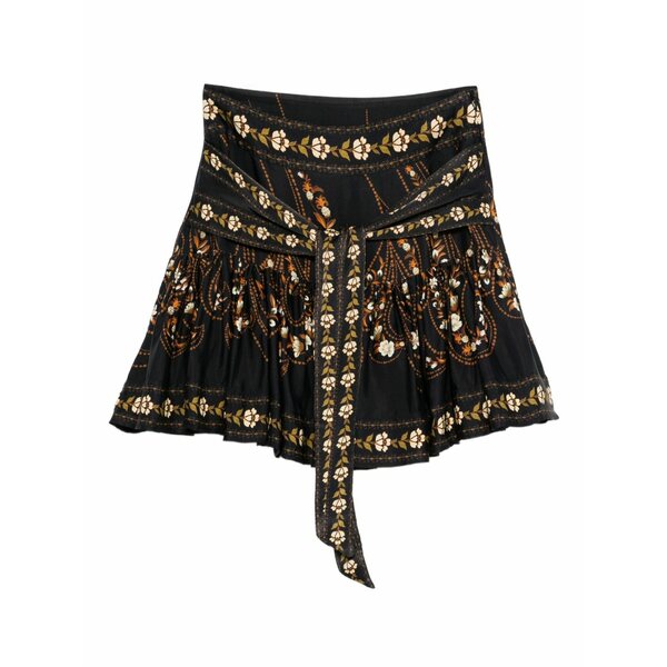 耕園 リオ レディース スコート ボトムス Tie-detail skirt Black