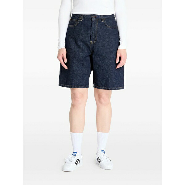 鉄道車両ハート型 レディース 心地よいズボン下 ボトムス Brandon denim shorts Blue