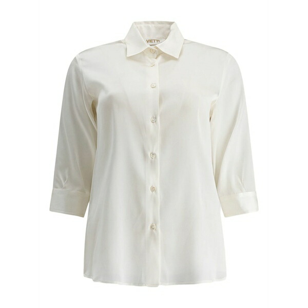 エフ.イット レディース プルオーバー トップス Three-quarter sleeves button-down shirt Neutrals