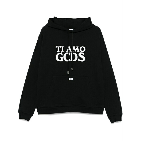 ジーシーディーエス メンズ パーカー・スウェットシャツ アウター Ti amo gcds hoodie Black
