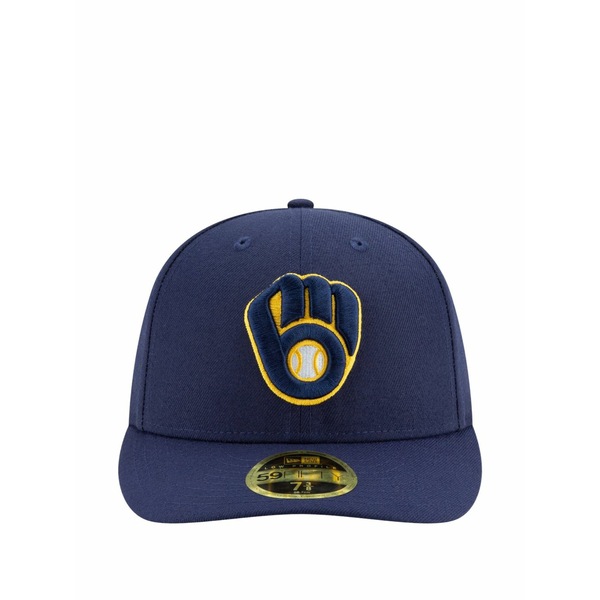 ニュー内鰓 メンズ 鳥打ち帽 付属物 59fifty milwaukee brewers baseball cap Blue