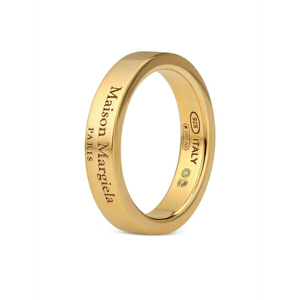 マルタンマルジェラ メンズ 輪っか 付属物 Logo reference silver ring Gold