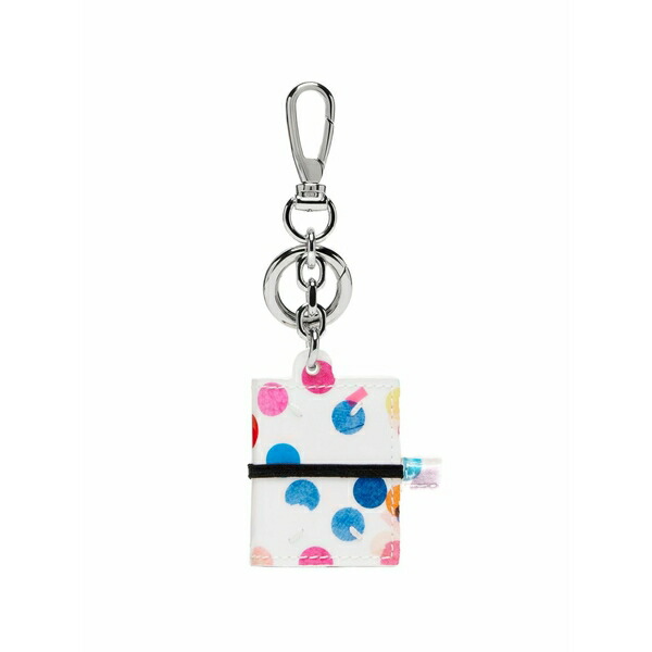マルタンマルジェラ メンズ 金入れ 付属物 Mini book confetti-print keyring White
