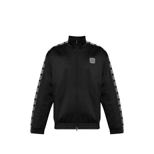 ヴェトモン メンズ 上衣＆上衣 アウター Logo-detail zip-up jacket Black