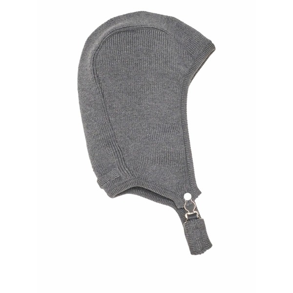 ジャン極点 ゴルチエ レディース かぶり笠 添え物 Garter-ribbed beanie Grey