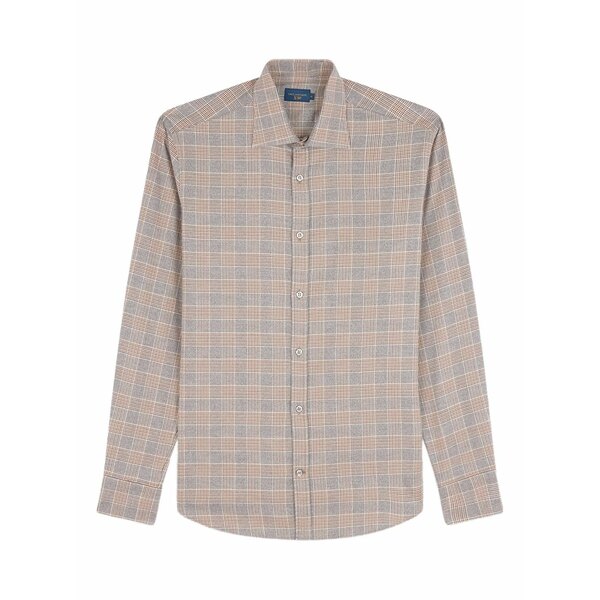 ポールアンドシャーク メンズ ティーシャツ トップス Checked cotton shirt Neutrals