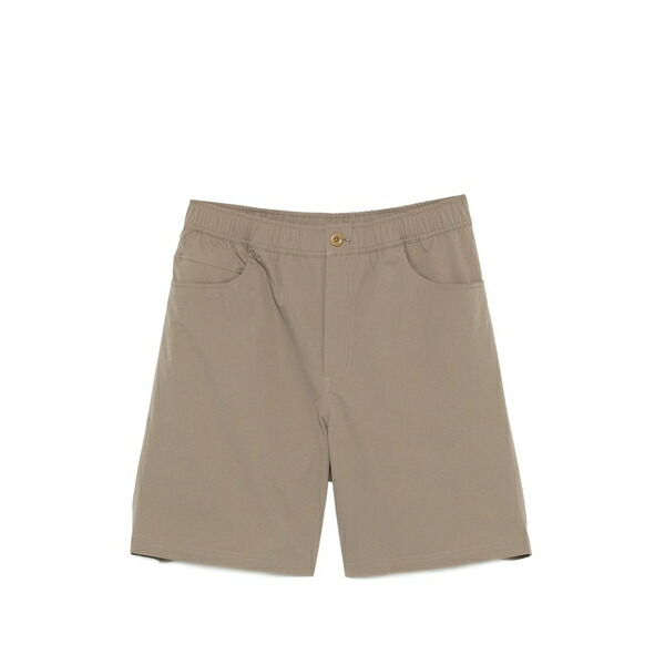 北の方事業計画 メンズ 心地好いズボン下 ボトムス Elasticated-waistband shorts Brown