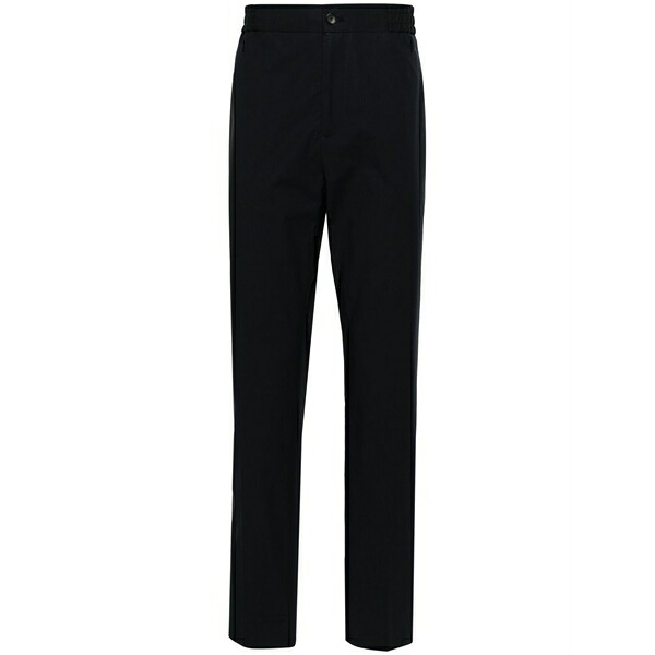 エトロ メンズ 心地よいズボン下 ボトムス Press-crease cotton trousers Blue