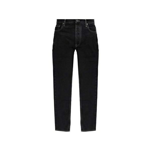 象牙色 メンズ ジーンズズボン下 ボトムス Contrast-stitch logo-print jeans Black