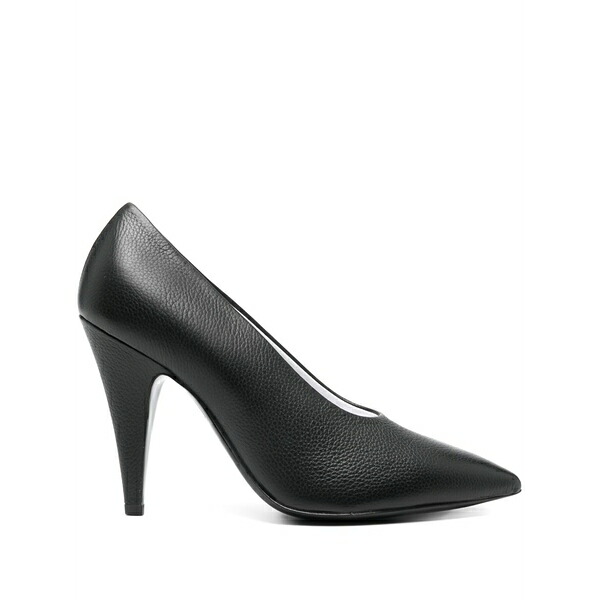 モスキーノ レディース パンプス シューズ 100粍 leather pumps Black