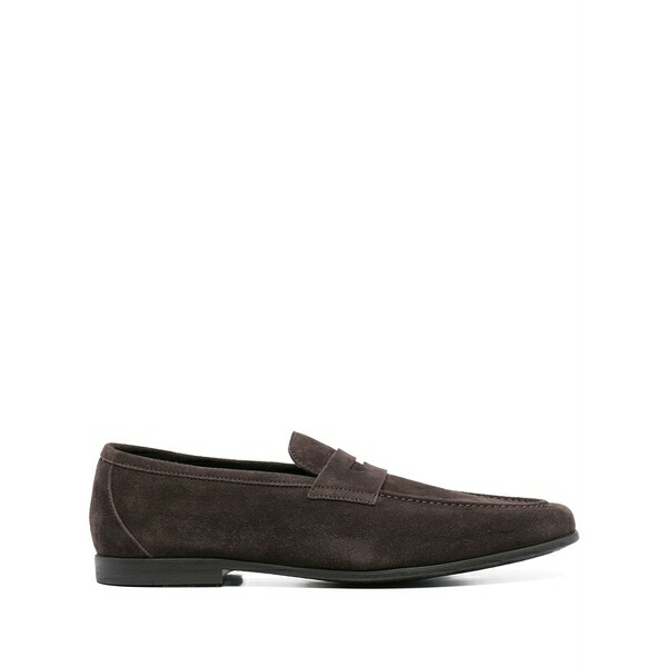 カナーリ メンズ スリッポン・ローファー シューズ Suede loafers Brown