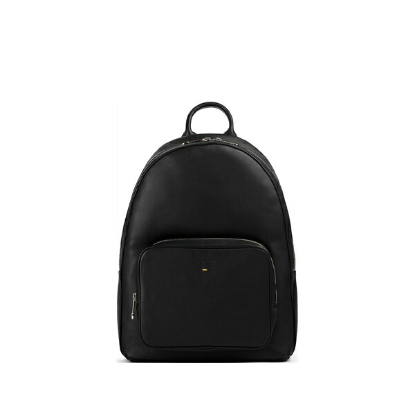 ドンカルズ メンズ うしろ側容器に並べる・背嚢 御徒面子 Leather backpack Black