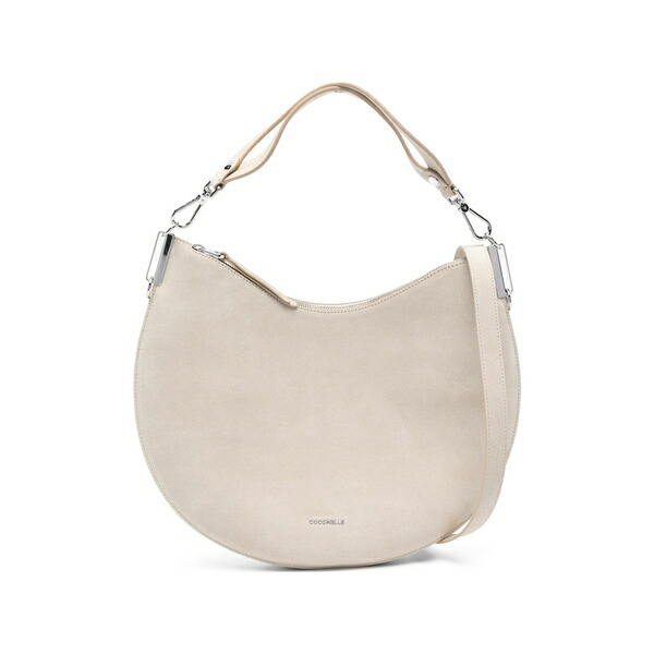 コチネレ レディース ショルダーバッグ 御徒面子 Zip-fastening suede shoulder bag Neutrals