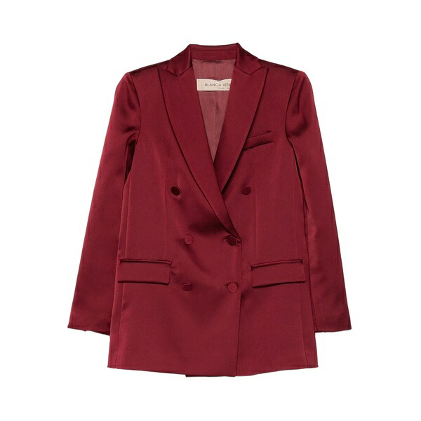 ブランカ ヴィータ レディース 上衣＆上衣 アウター Double-breasted blazer Red