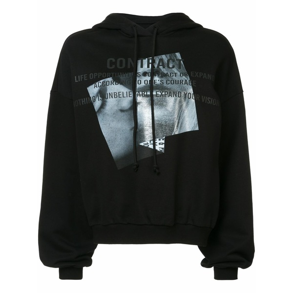 ジュン・ジー レディース パーカー・スウェットシャツ アウター Contract hoodie  Black