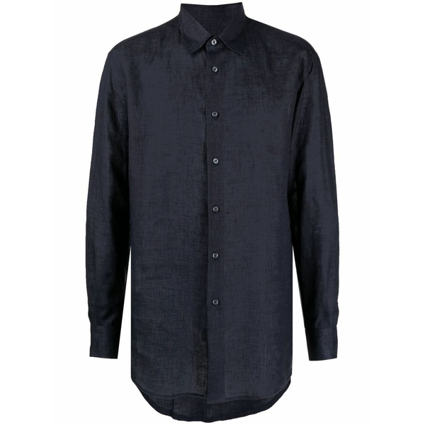 ブリオーニ メンズ プルオーバー トップス Button-down fitted shirt Blue