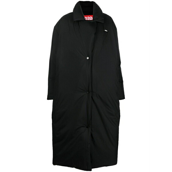 ゼロスリーツーシー レディース 厚地の外套 アウター Padded oversize long coat Black