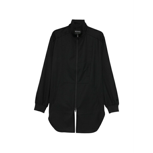 ワイスリー メンズ コート アウター Zip-up coat Black|asty