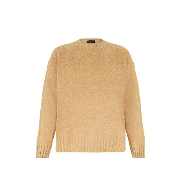 ロベルトコリーナ メンズ 編み物\u0026ティーシャツ アウター Brushed-knit sweater Brown