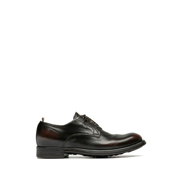 オフィチーネ 創作的 メンズ 御召しものシューズ シューズ Chronicle leather derby shoes Brown