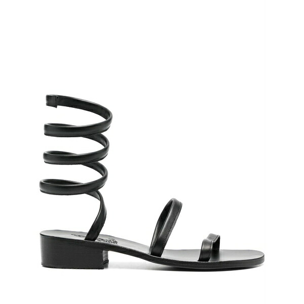 アンシエントグリークサンダル レディース サンダル シューズ 35粍 ohia leather sandals Black