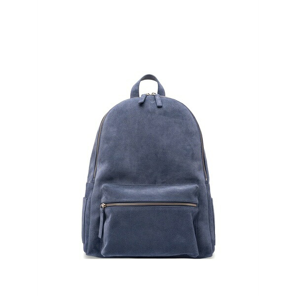 オルチアーニ メンズ うしろ側容器に並べる・背嚢 御徒面子 Laio suede zip backpack Blue