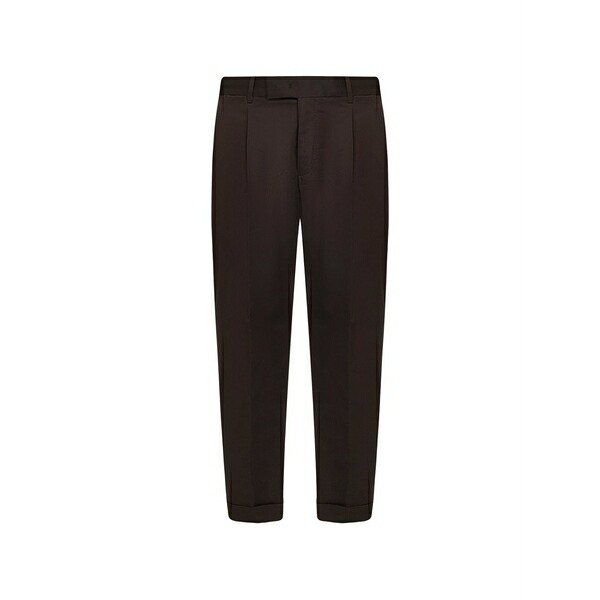 PTトリノ メンズ 心地好いズボン下 ボトムス Pleated trousers Brown