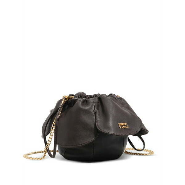 ビンバ イ ローラ レディース ショルダーバッグ 御徒面子 P￡talo leather bucket bag Brown