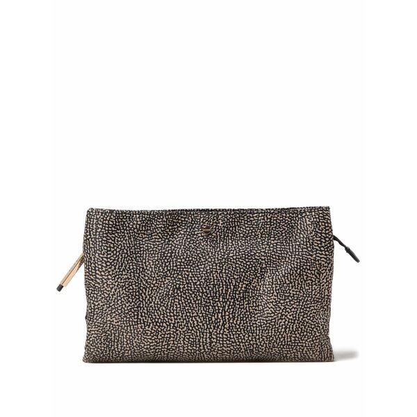 ボルボネーゼ レディース ショルダーバッグ バッグ Patterned shoulder bag Black|asty