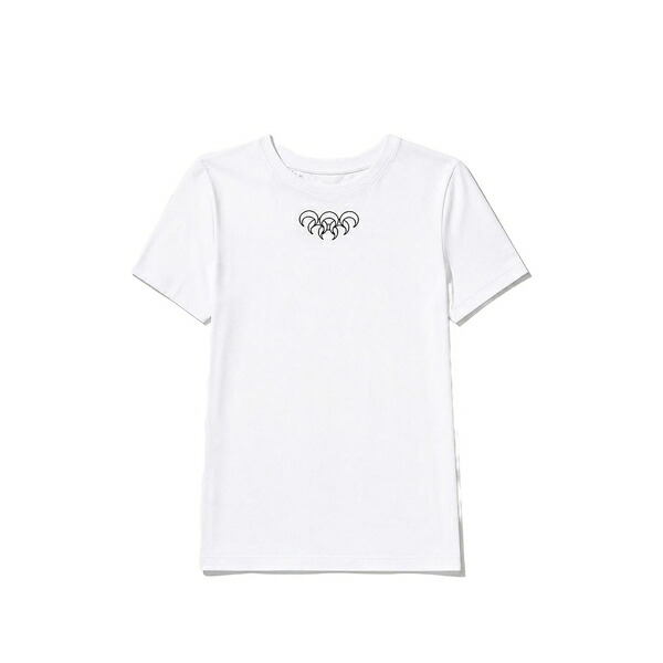 米国海兵隊員 独居室 レディース プルオーバー トップス Graphic-print moon t-shirt White