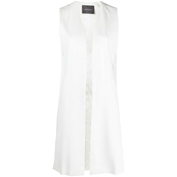 ロレーナアントニアッツィ レディース 厚地の外套 アウター Sleeveless v-neck coat White