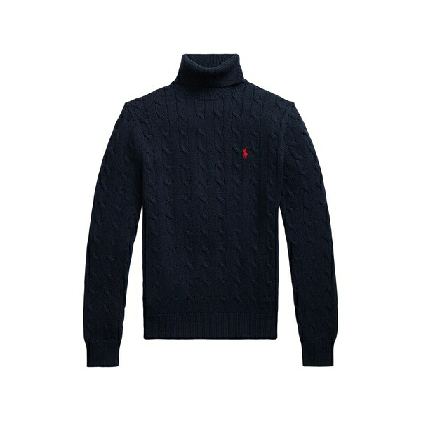ラルフローレン メンズ 編み物\u0026プルオーバー アウター Cable-knit roll-neck sweater Blue