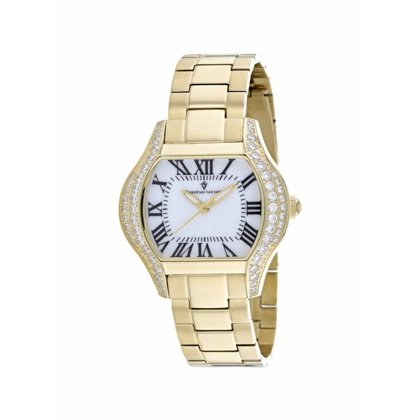クリスチャンバンサント レディース ウオッチ 添え物 Bianca 34粍 watch White